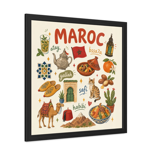 "Cute Moroccan Souvenir" Framed Posters