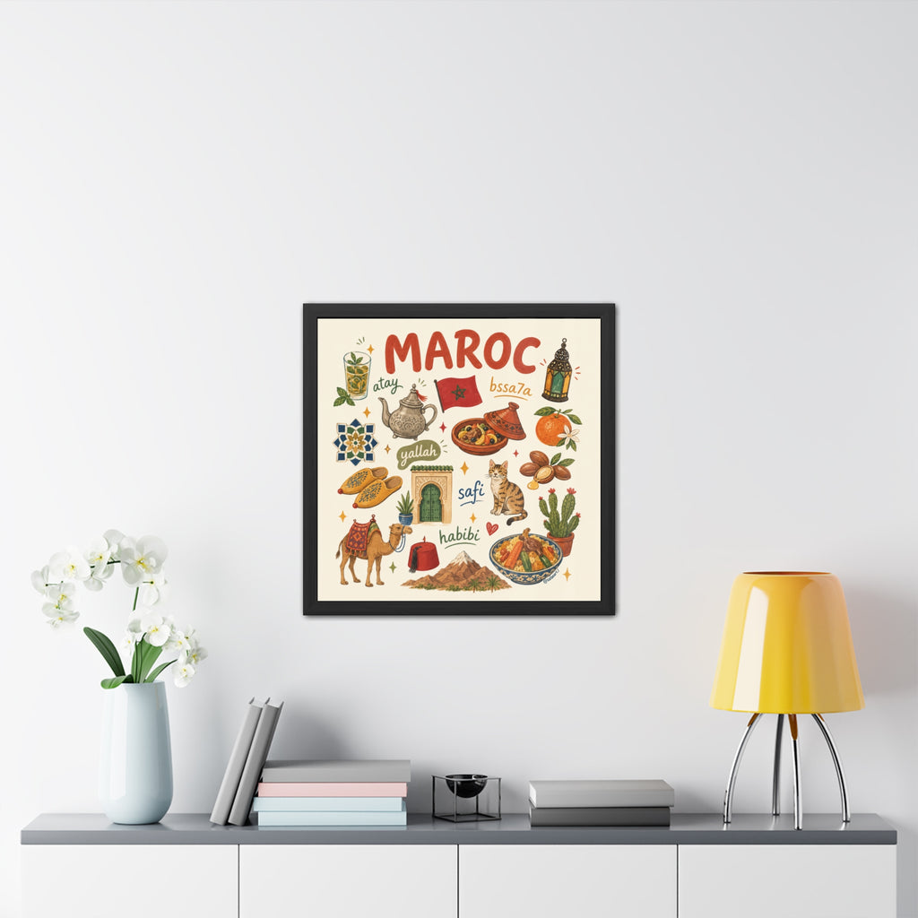 "Cute Moroccan Souvenir" Framed Posters