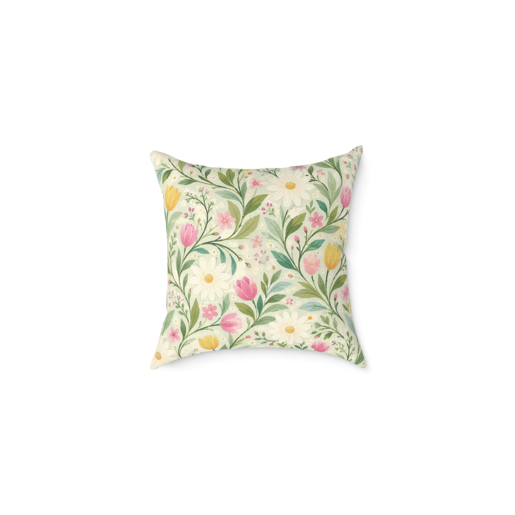 Florid Cute Pillow - Square Poly Pillow