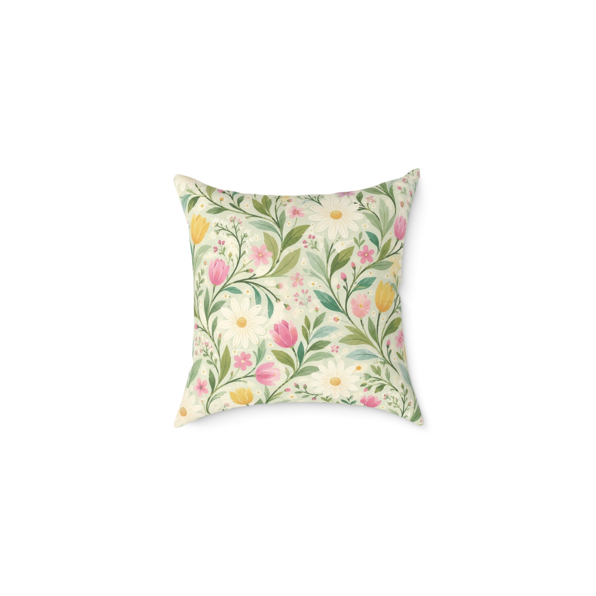 Florid Cute Pillow - Square Poly Pillow