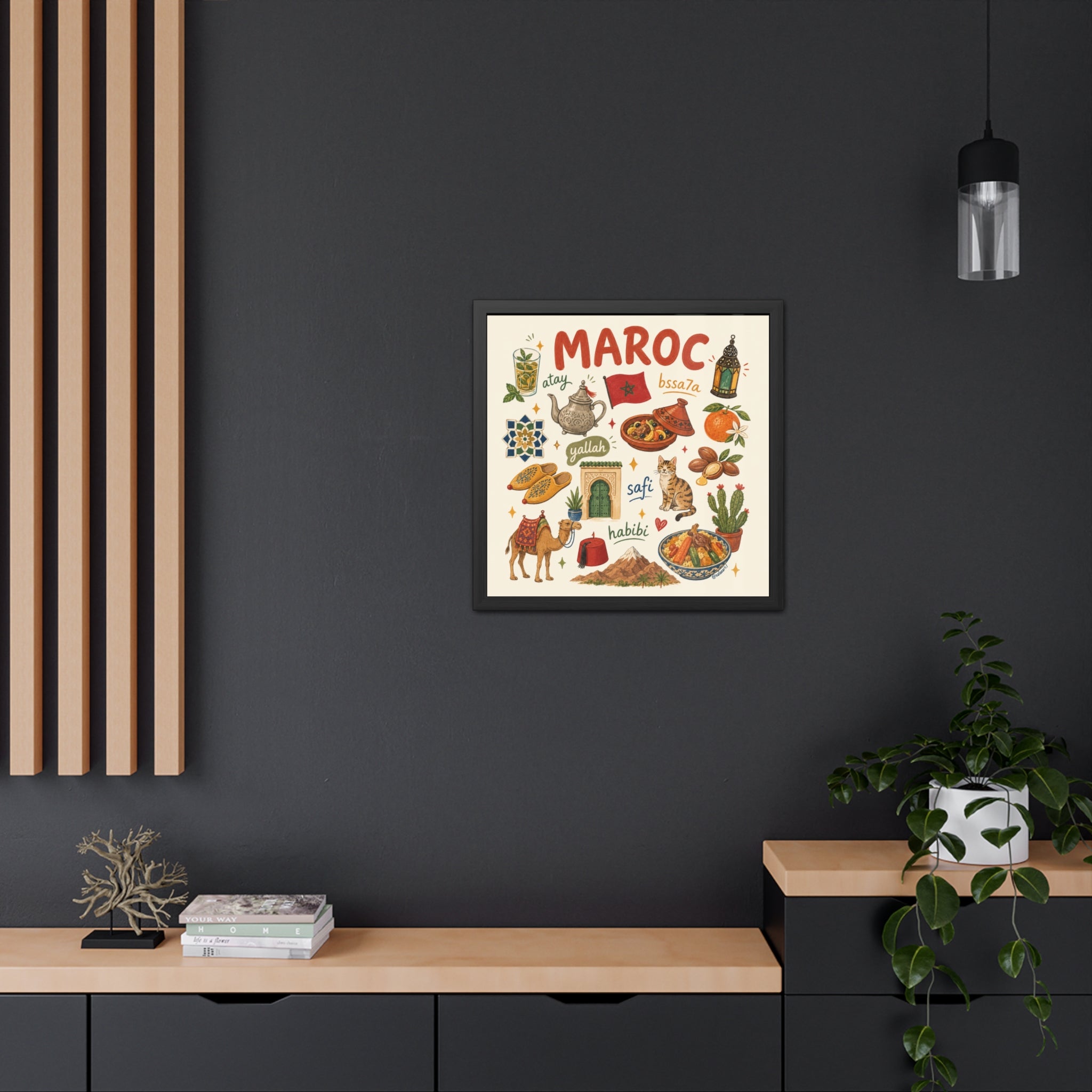 "Cute Moroccan Souvenir" Framed Posters